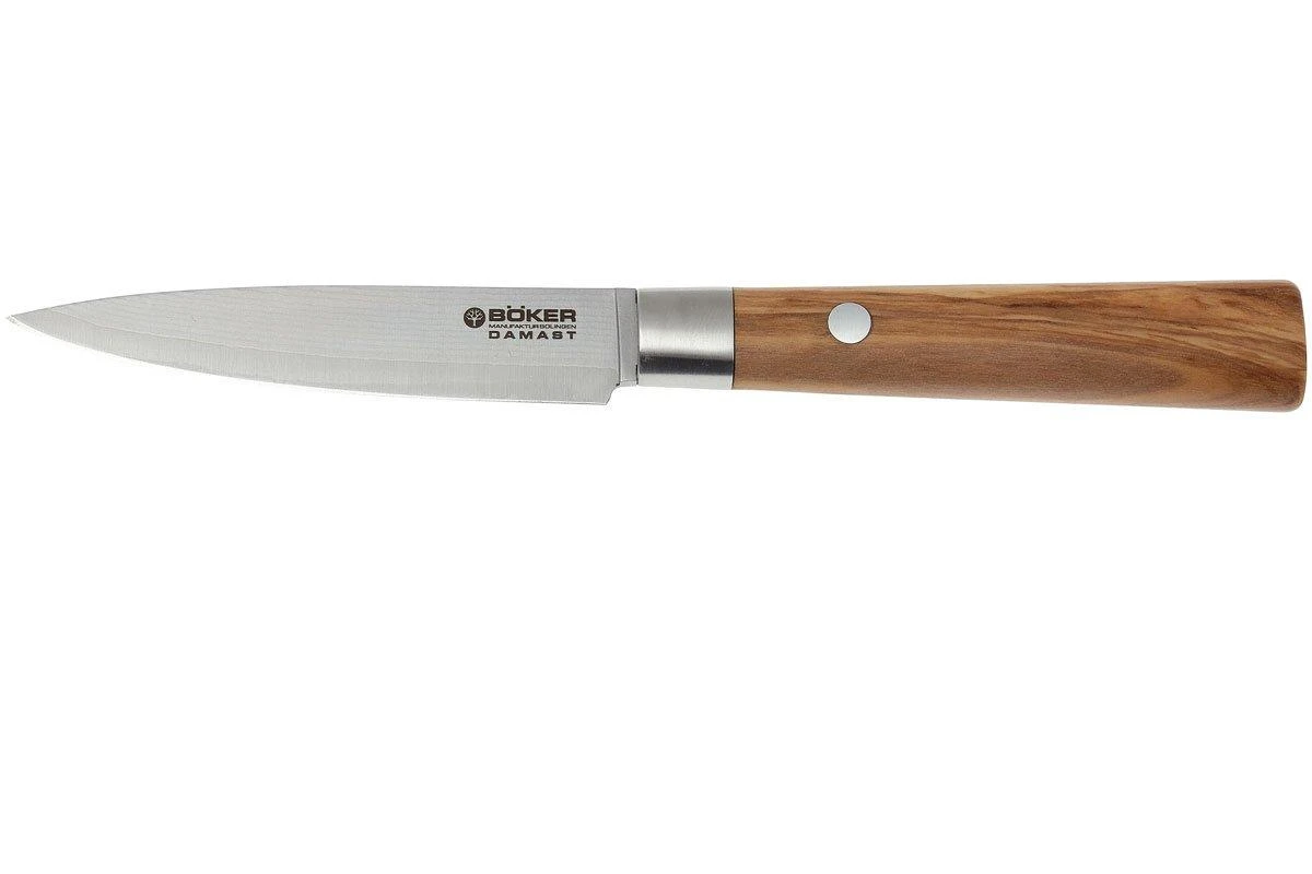 Böker Damast Olive 10 Cm Cuchillo Puntilla, 130430DAM