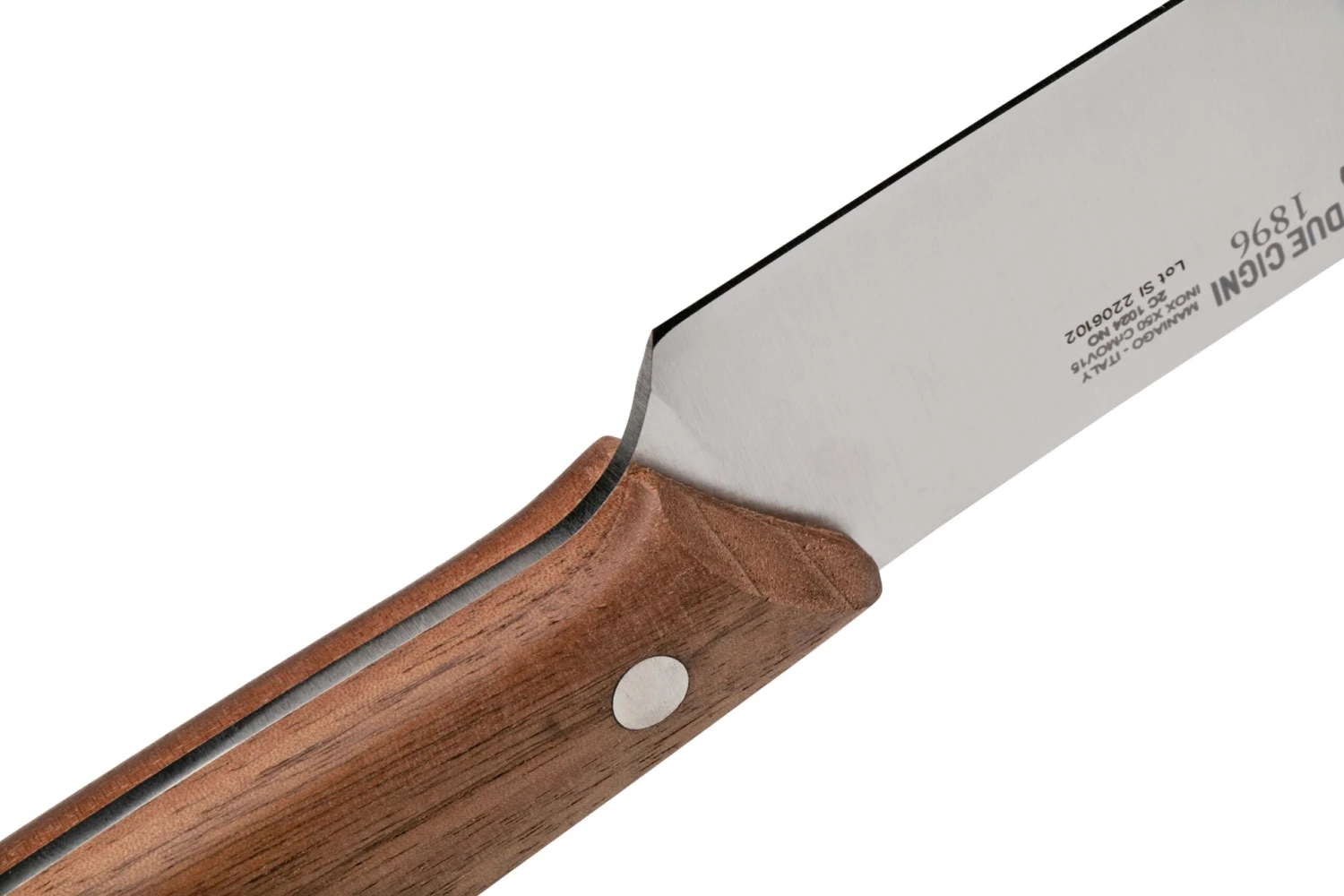 Due Cigni Cookout 1896, 2C1024NO Cuchillo De Carnicero Madera De Nogal 27 Cm - Imagen 5