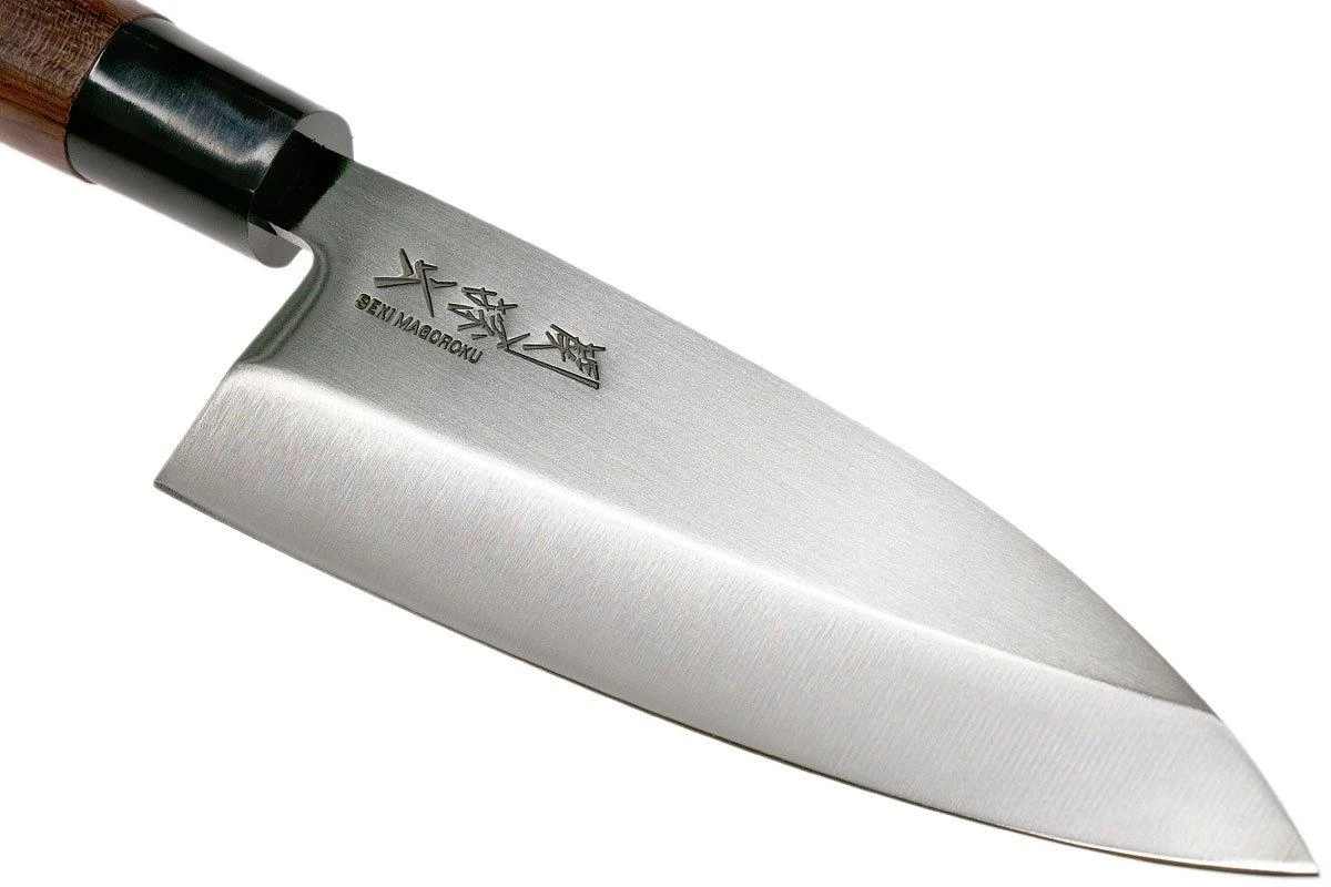 Kai Seki Magoroku Redwood Cuchillo Deba 15,5 Cm, MGR-0155D - Imagen 3