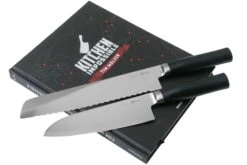 Kai Tim Malzer Kamagata Monster Set TMK-SB22, Juego De Cuchillos De 2 Piezas Santoku Y Cuchillo De Pan + Libro De Cocina