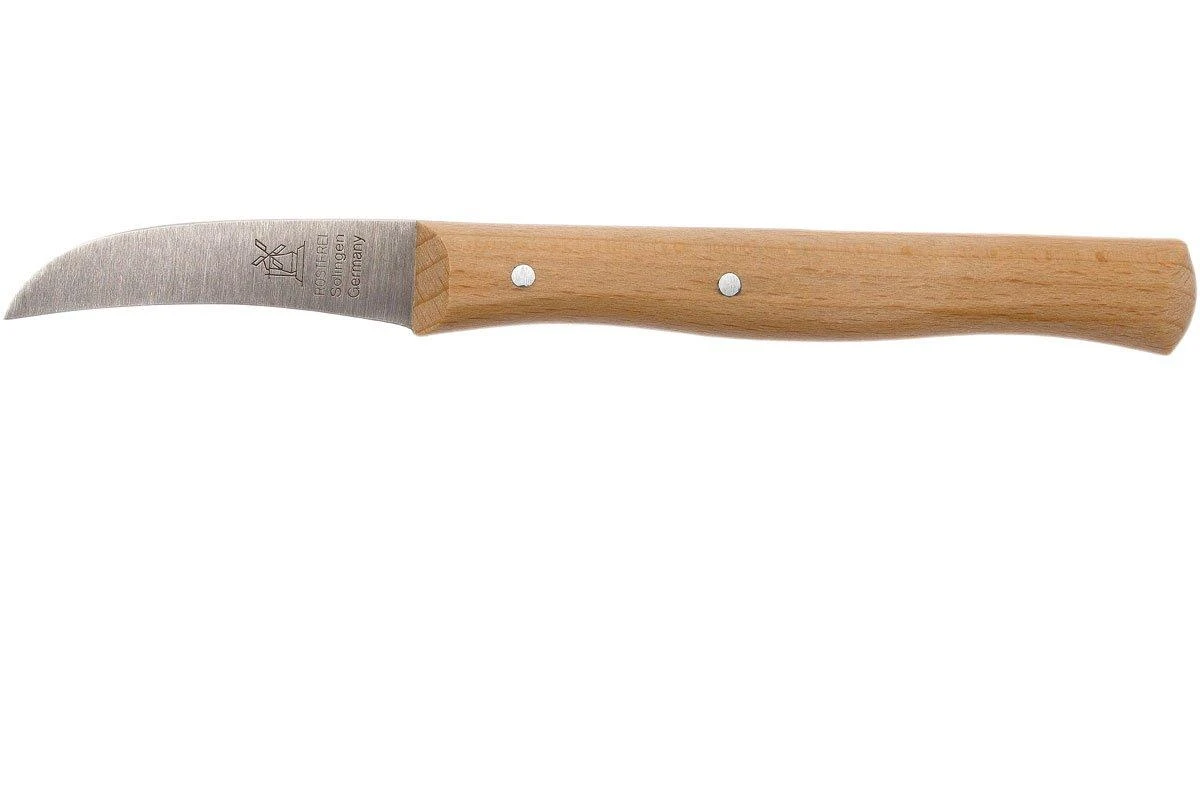 Robert Herder Cuchillo Curvo, Madera De Haya Roja, 5,9 Cm