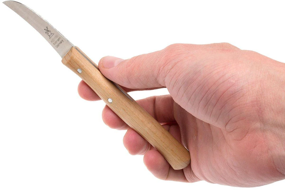 Robert Herder Cuchillo Curvo, Madera De Haya Roja, 5,9 Cm - Imagen 6