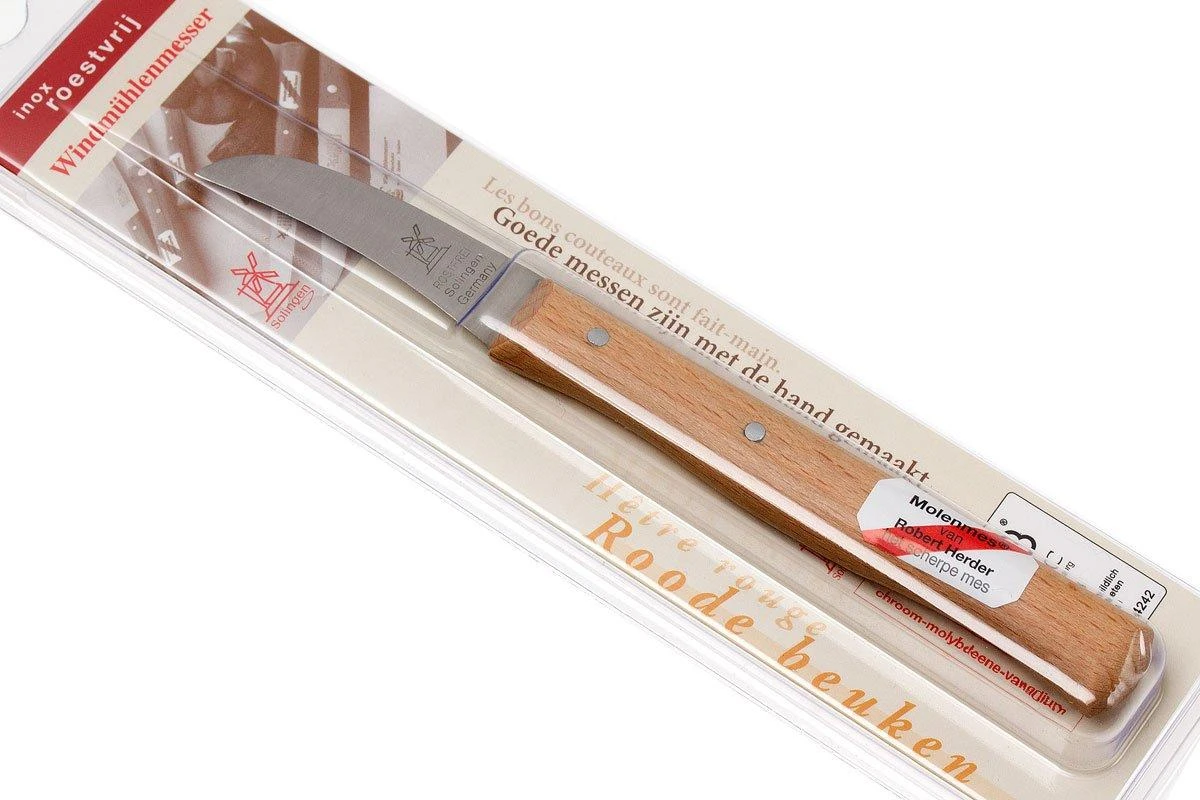 Robert Herder Cuchillo Curvo, Madera De Haya Roja, 5,9 Cm - Imagen 7