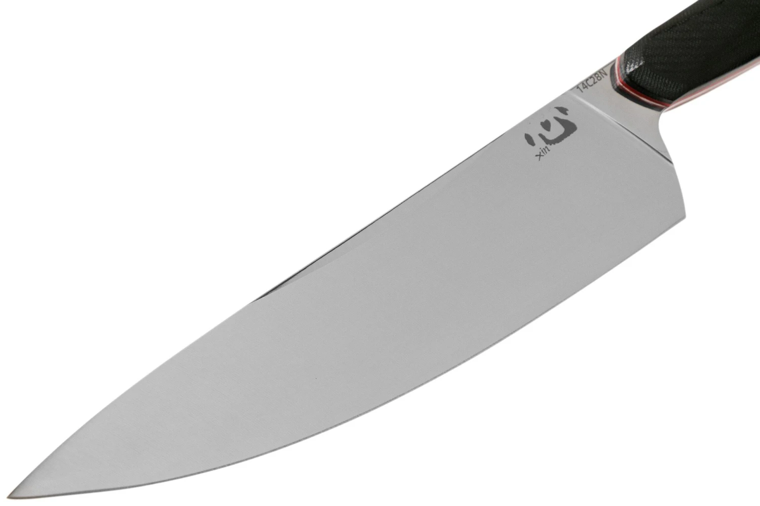 Xin Cutlery XinCore XC124 Black G10, Red Liners, Satin, Cuchillo De Chef, 21.5 Cm - Imagen 3