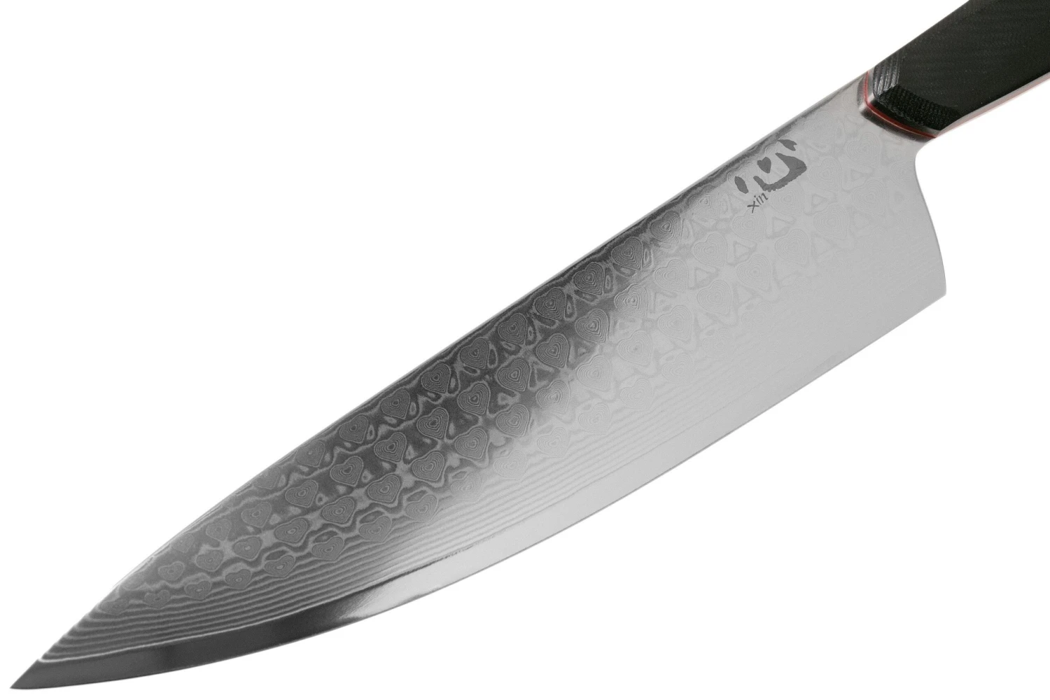 Xin Cutlery XinCore XC126 Black G10, Red Liners, Damascus, Cuchillo De Chef 21.5 Cm - Imagen 3