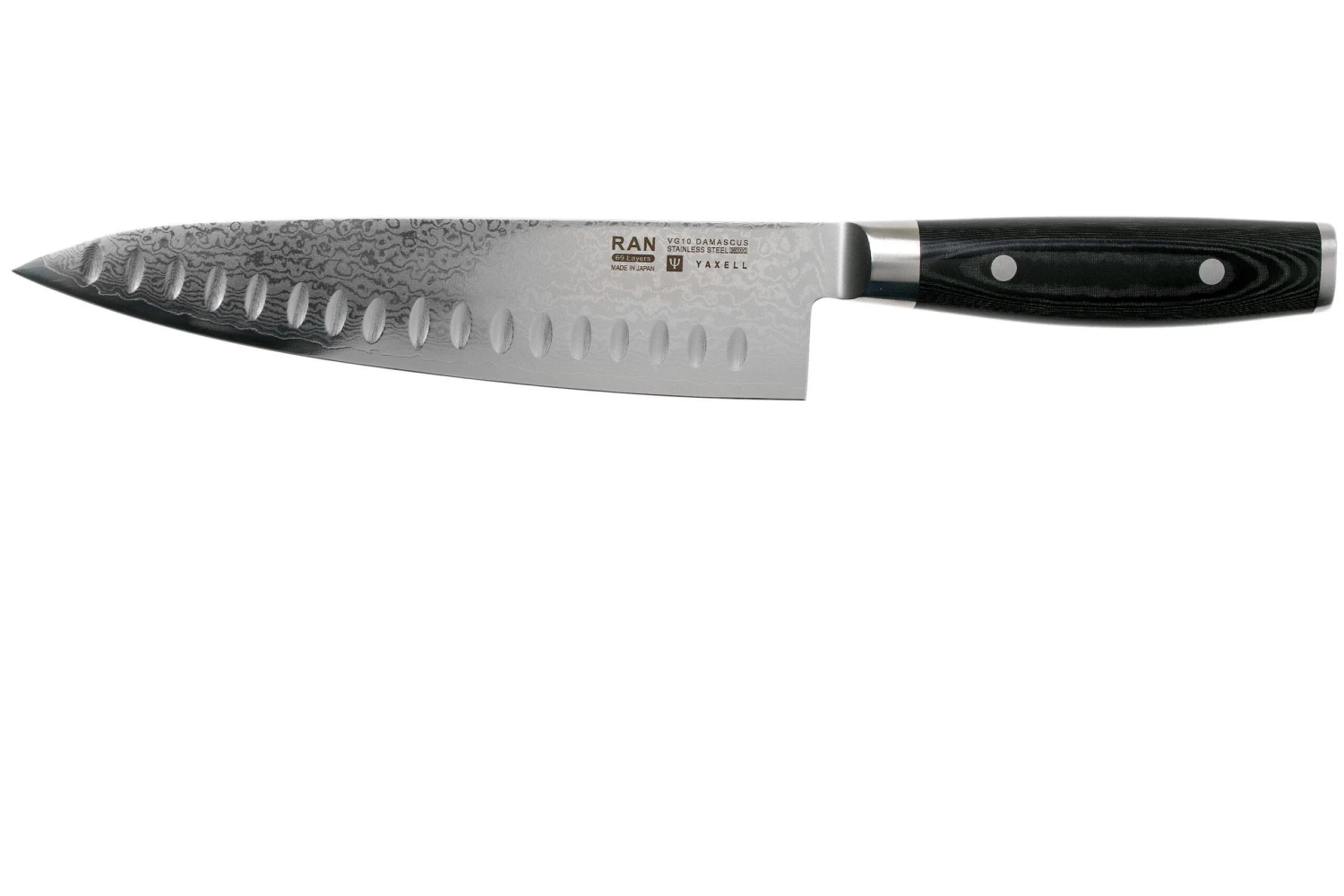 Yaxell Ran 36017 Cuchillo De Chef Con Hoyuelos 20 Cm
